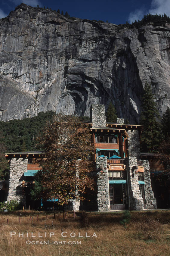 Ahwahnee Hotel. Yosemite National Park, California, USA, natural history stock photograph, photo id 05420