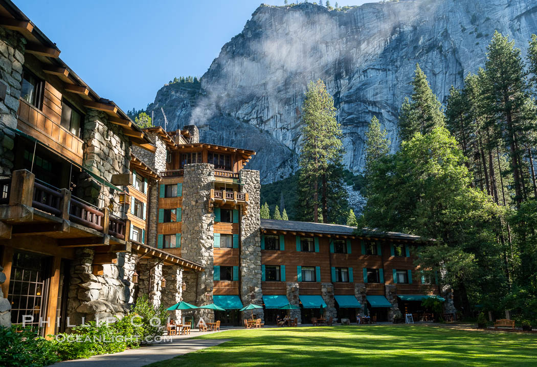 The Ahwahnee Hotel in Yosemite Valley, Yosemite National Park. California, USA, natural history stock photograph, photo id 36356