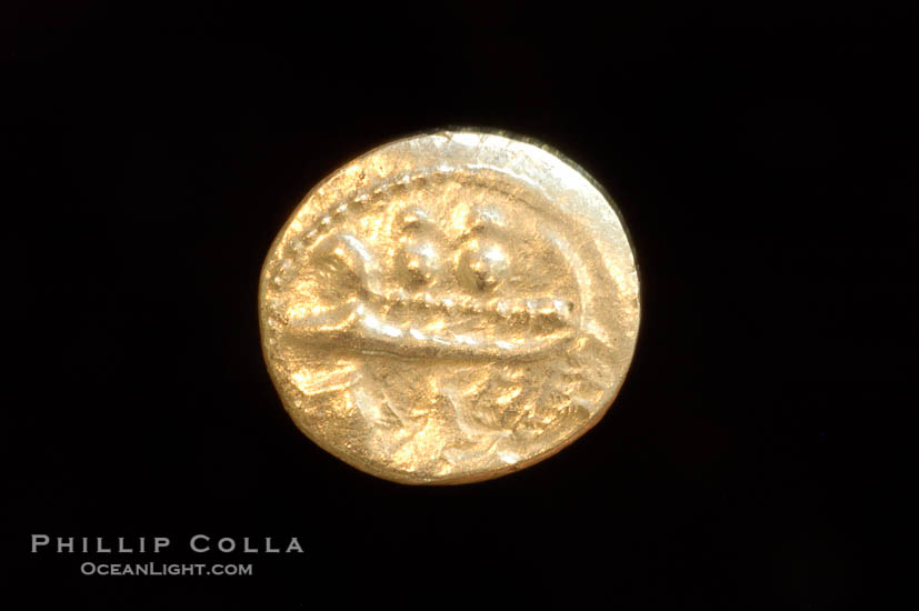 Ancient coin of Byblos (Phoenicia), 400 B.C. (silver, denom/type: AR10) (1/8 Shekel, MS, Sear 6010.)., natural history stock photograph, photo id 06765