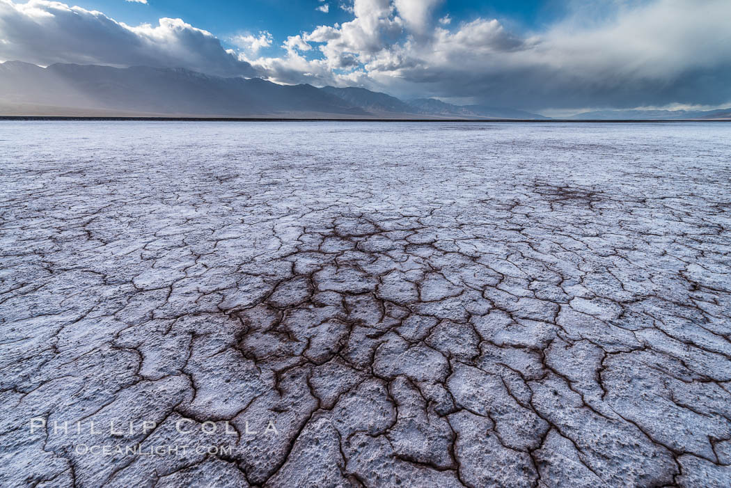 Erosion in the salt patterns of Badwater Playa, Death Valley National Park. California, USA, natural history stock photograph, photo id 30472