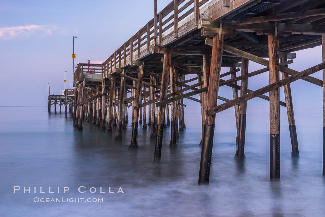 Balboa Pier, sunrise. Newport Beach, California, USA, natural history stock photograph, photo id 29136