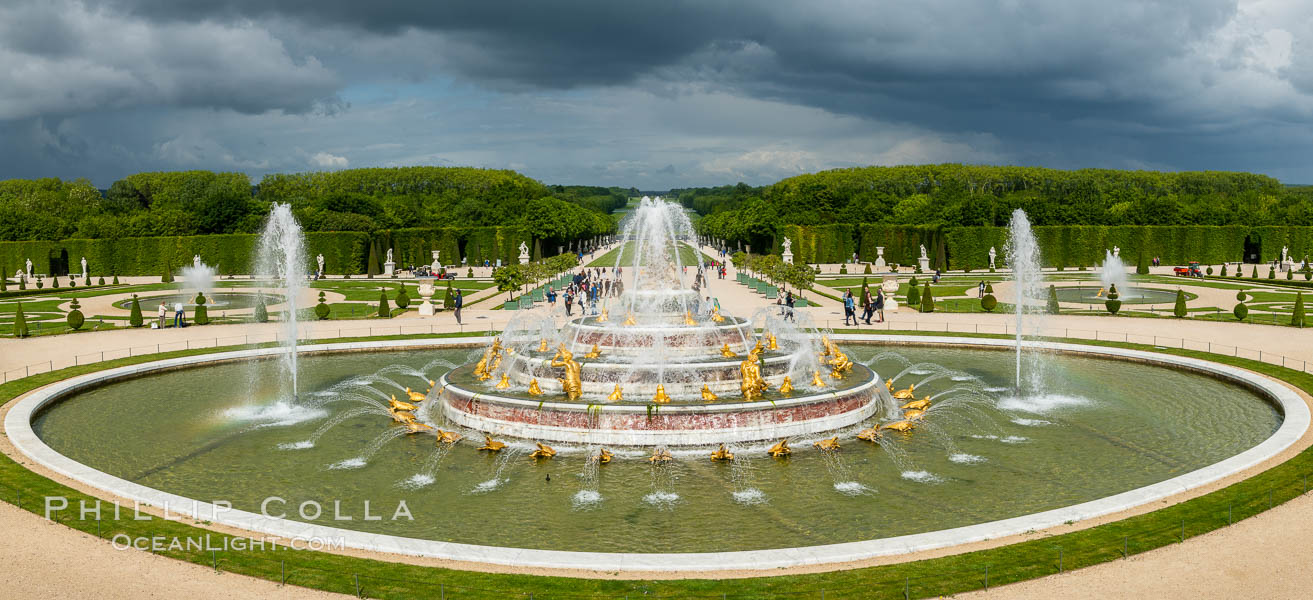 Bassin de Latone, Basin of Leto, Chateau de Versailles, Paris. France, natural history stock photograph, photo id 35621