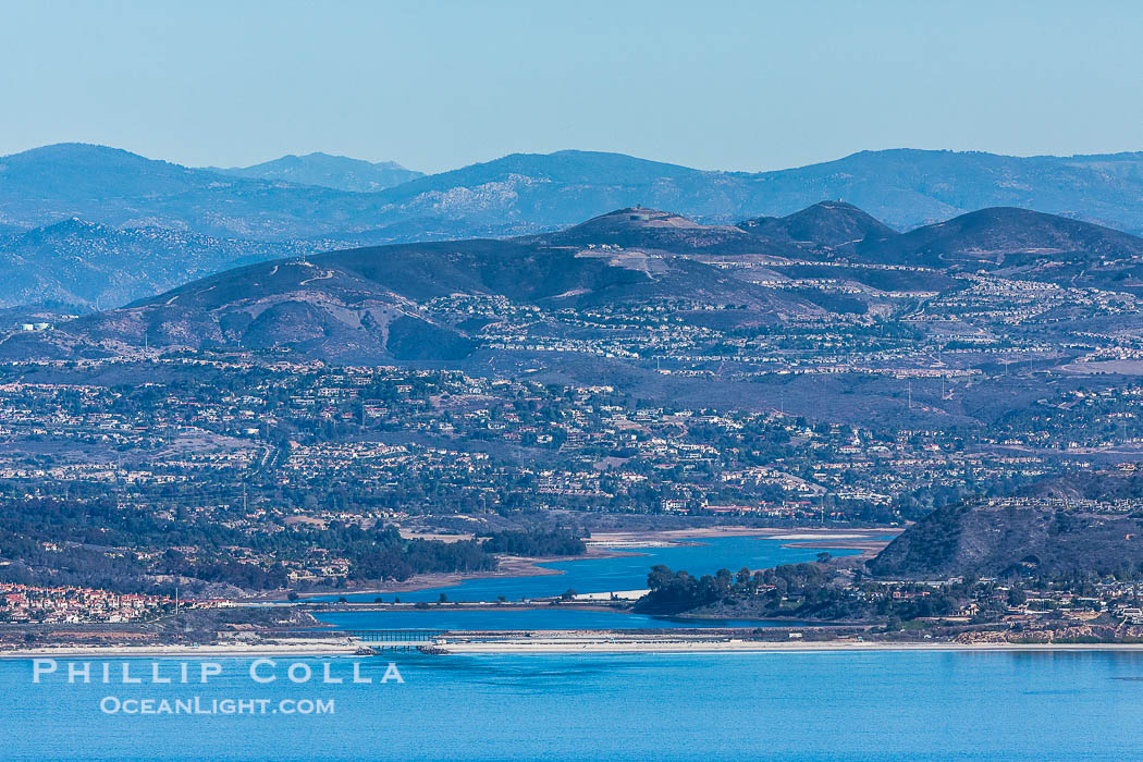 Batiquitos Lagoon, Carlsbad and La Costa, Ponto Beach, aerial photo., natural history stock photograph, photo id 29080