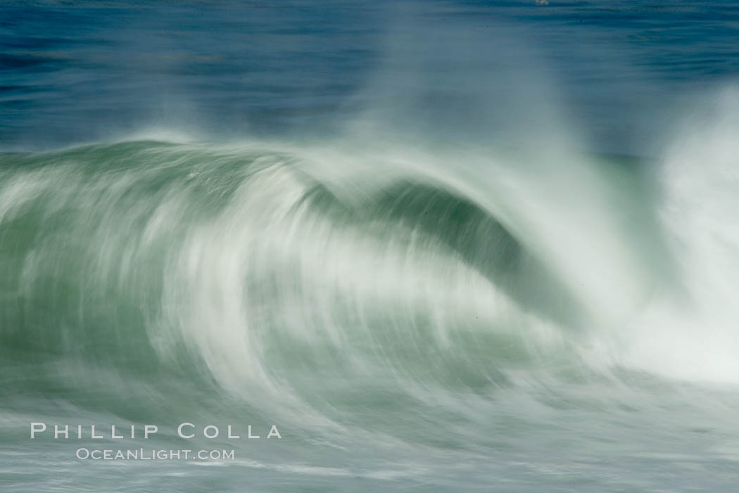 Big surf and waves. La Jolla Cove, California, USA, natural history stock photograph, photo id 14831