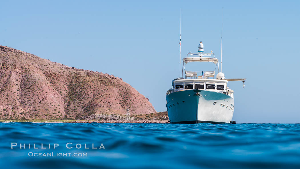 Boat Ambar at Isla San Francisquito. Baja California, Mexico, natural history stock photograph, photo id 33641