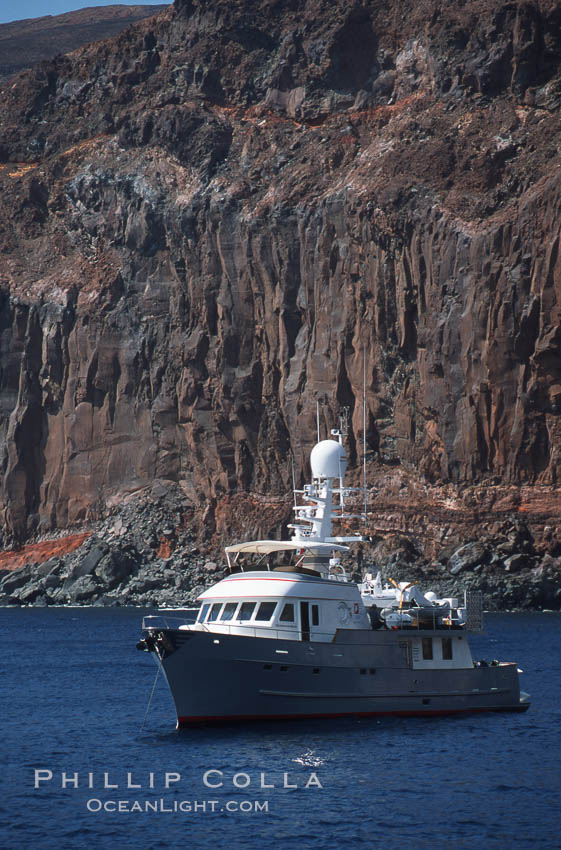 Boat Millenium Starship at Socorro Island, Revillagigedos., natural history stock photograph, photo id 05634