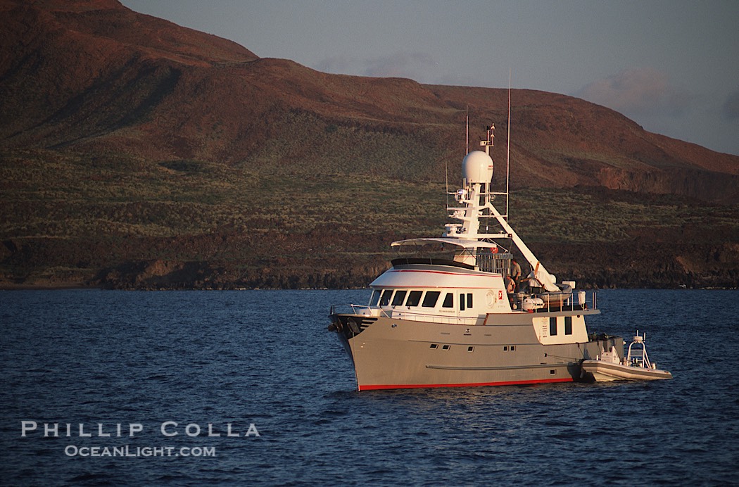 Boat Millenium Starship at Socorro Island, Revillagigedos., natural history stock photograph, photo id 05632