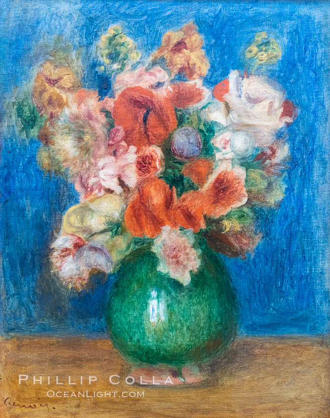 Bouquet by Pierre-Auguste Renoir, Musee de lOrangerie., natural history stock photograph, photo id 35688