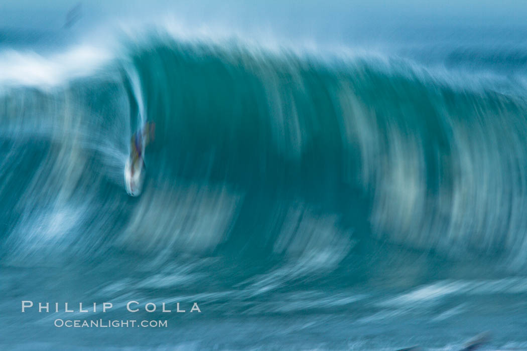 Breaking wave fast motion and blur. The Wedge. Newport Beach, California, USA, natural history stock photograph, photo id 27075