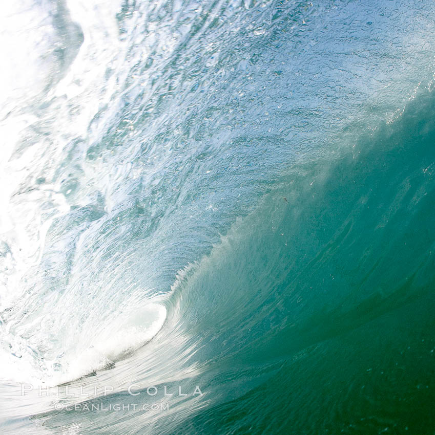 Breaking wave, morning surf, curl, tube. Ponto, Carlsbad, California, USA, natural history stock photograph, photo id 20886