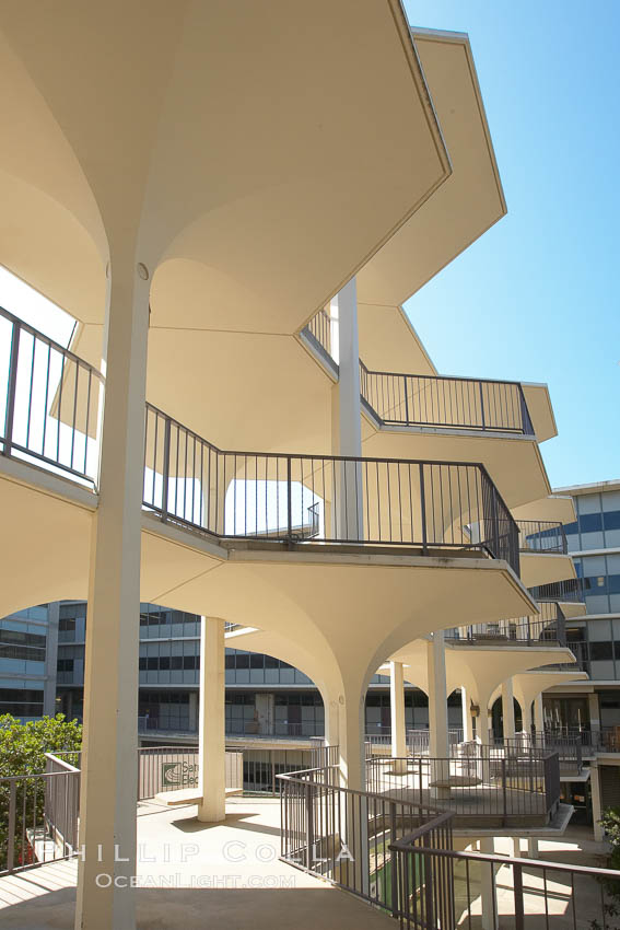 Breezeway between Bonner Hall and Mayer Hall, University of California San Diego (UCSD). University of California, San Diego, La Jolla, USA, natural history stock photograph, photo id 21217