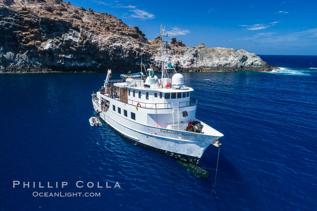 Cabo Pearce on Socorro Island, aerial photo, Revillagigedos Islands, Mexico., natural history stock photograph, photo id 32912