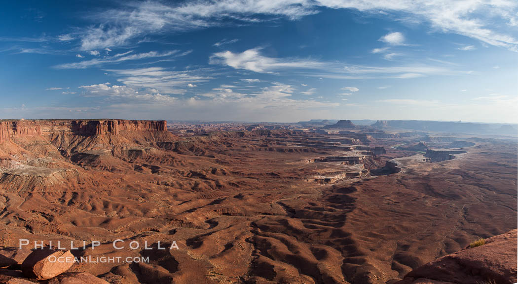 Image 27845, Canyonlands National Park panorama. Utah, USA, Phillip Colla, all rights reserved worldwide.   Keywords: panorama:panoramic photo:canyonlands:canyonlands national park:utah:national park:landscape.