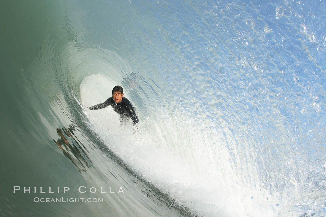 Mike Thomas, Cardiff, morning surf. Cardiff by the Sea, California, USA, natural history stock photograph, photo id 17880