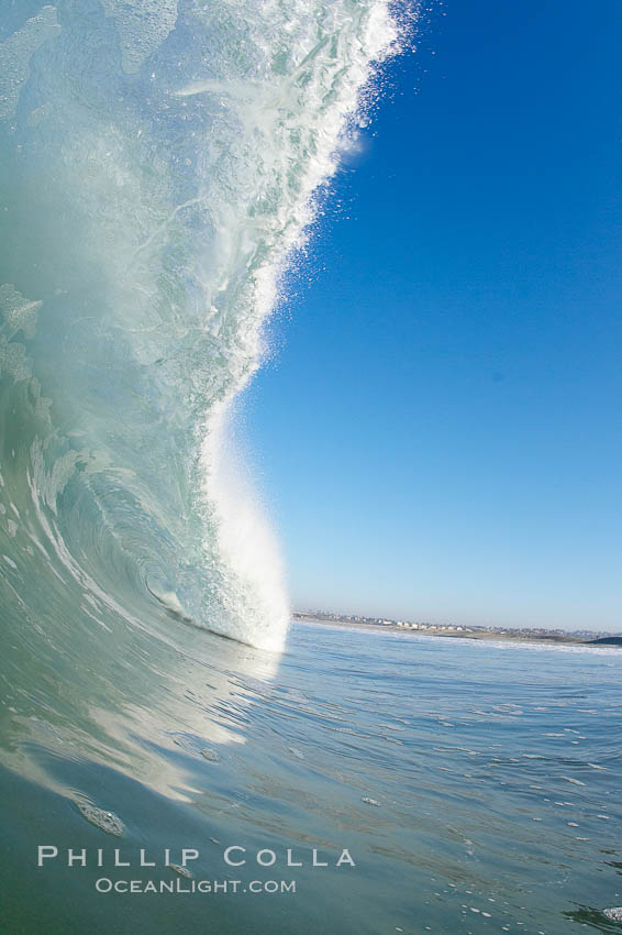 Ponto, South Carlsbad, morning surf. California, USA, natural history stock photograph, photo id 17830