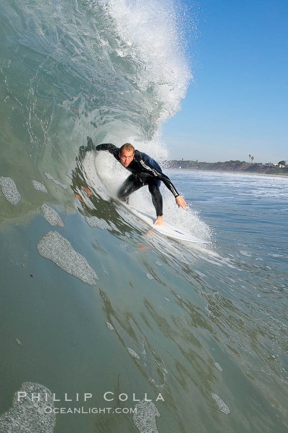 Ponto, South Carlsbad, morning surf. California, USA, natural history stock photograph, photo id 17854