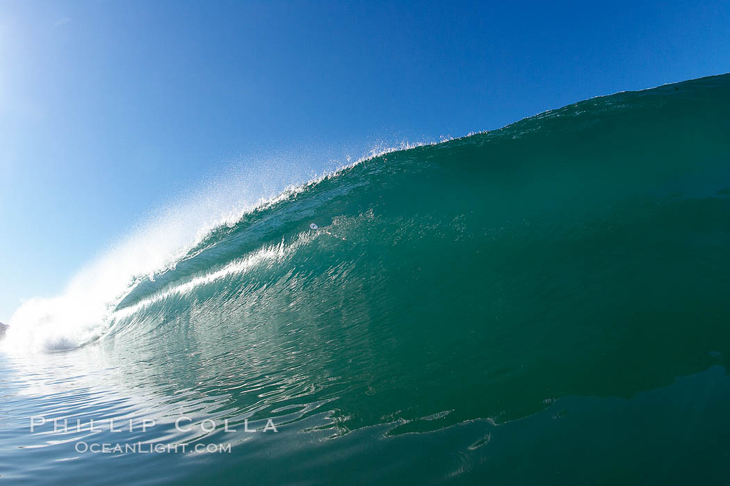 Breaking wave, Ponto, South Carlsbad. California, USA, natural history stock photograph, photo id 17705