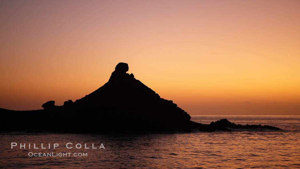 China Hat Point, San Clemente Island, sunrise., natural history stock photograph, photo id 23556