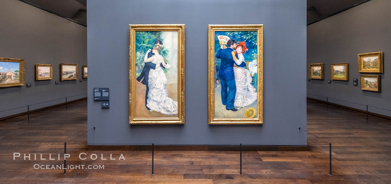 City Dance, Country Dance, Pierre-Auguste Renoir, Musee d'Orsay, Paris. Musee dOrsay, France, natural history stock photograph, photo id 35613
