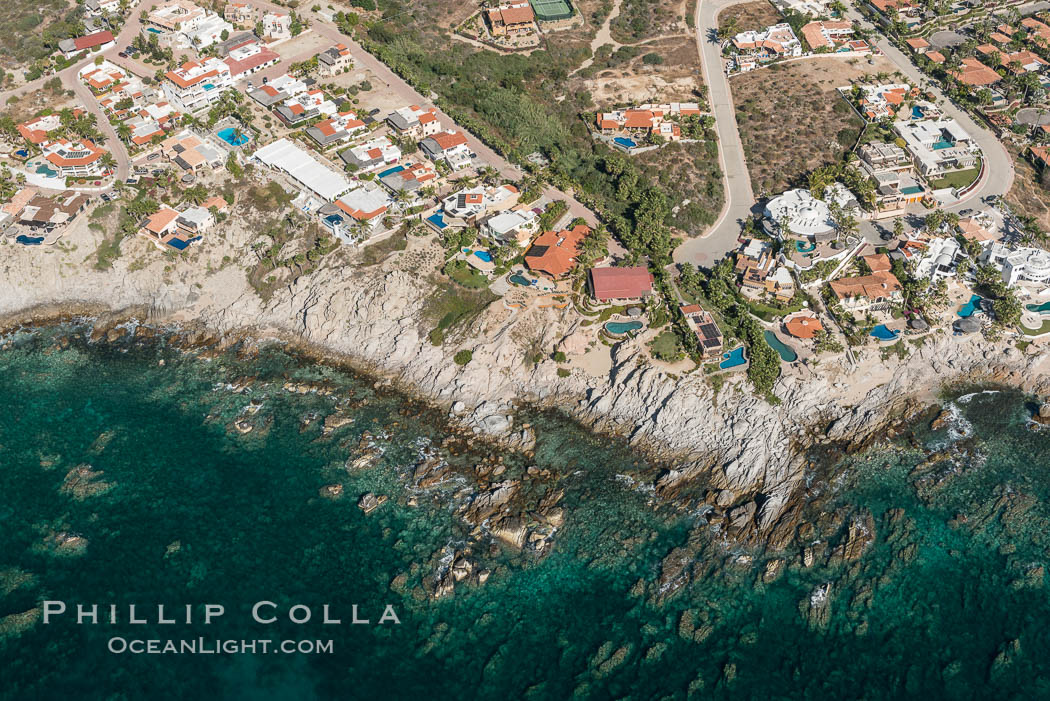 Residential and resort development along the coast near Cabo San Lucas, Mexico. Baja California, natural history stock photograph, photo id 28934