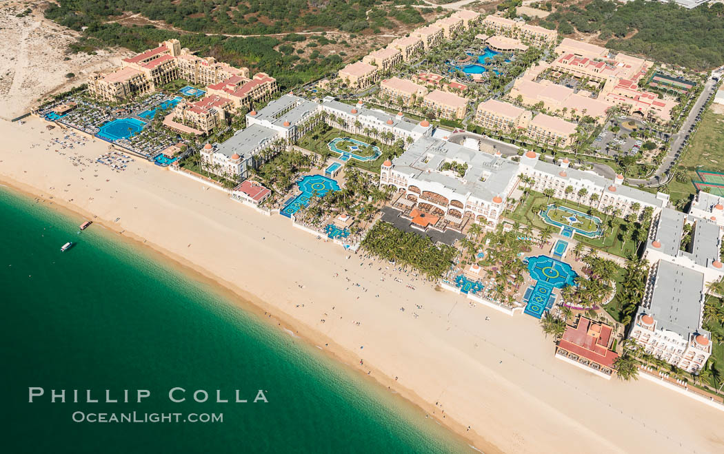 Hotel Riu along Medano Beach. Residential and resort development along the coast near Cabo San Lucas, Mexico. Baja California, natural history stock photograph, photo id 28938