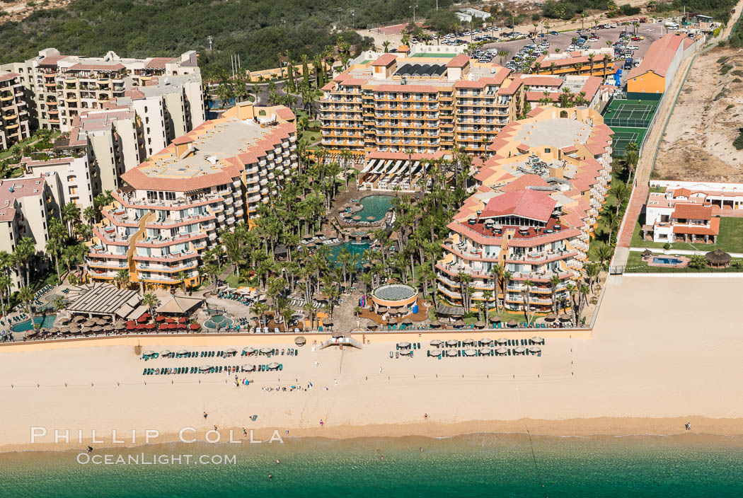 Villa del Palmar along Medano Beach. Residential and resort development along the coast near Cabo San Lucas, Mexico. Baja California, natural history stock photograph, photo id 28940