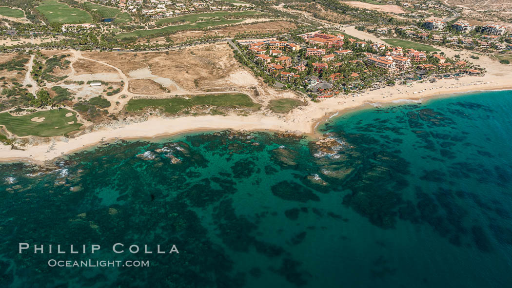 Hacienda del Mar and Vista Azul resorts. Residential and resort development along the coast near Cabo San Lucas, Mexico. Baja California, natural history stock photograph, photo id 28911