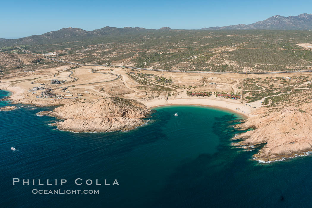 Bahia Santa Maria. Residential and resort development along the coast near Cabo San Lucas, Mexico. Baja California, natural history stock photograph, photo id 28919