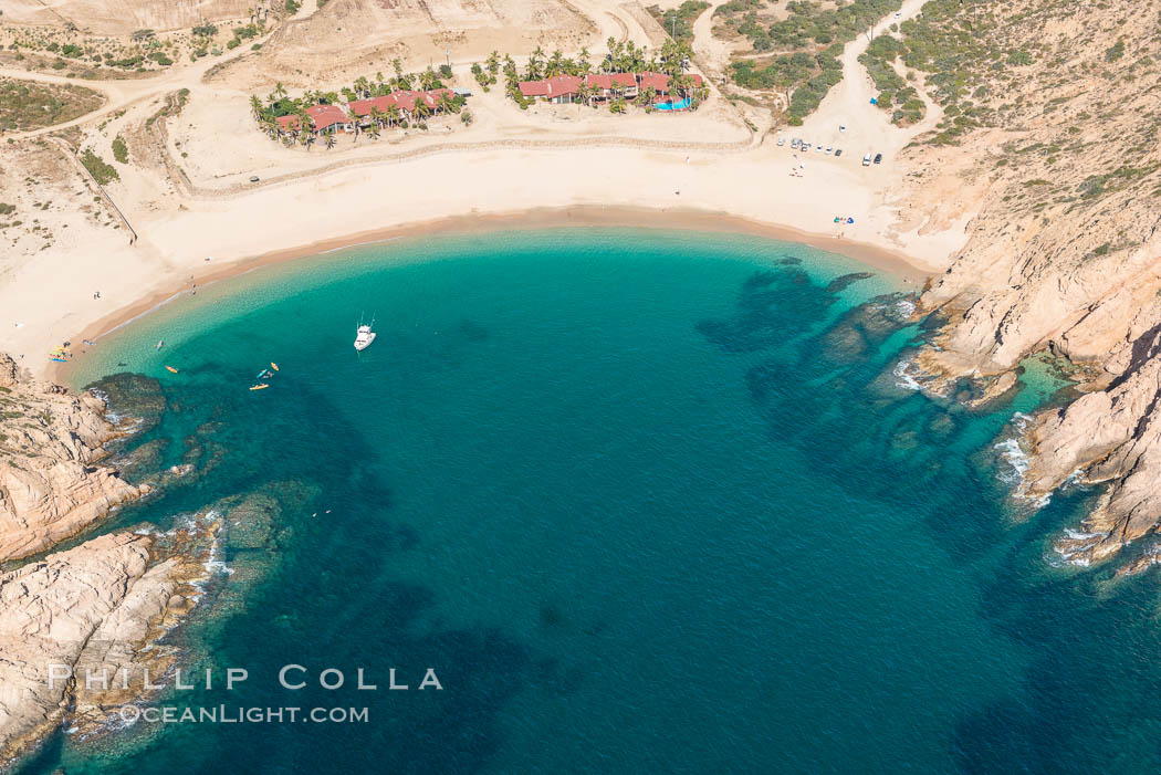 Bahia Santa Maria. Residential and resort development along the coast near Cabo San Lucas, Mexico. Baja California, natural history stock photograph, photo id 28923