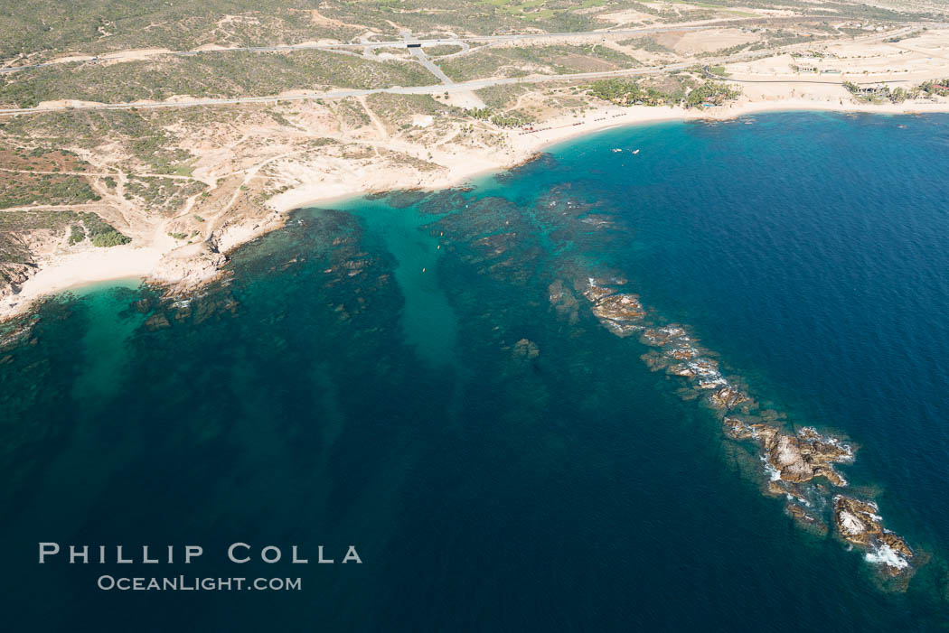 Chileno Bay, Bahia Chileno. Residential and resort development along the coast near Cabo San Lucas, Mexico. Baja California, natural history stock photograph, photo id 28921