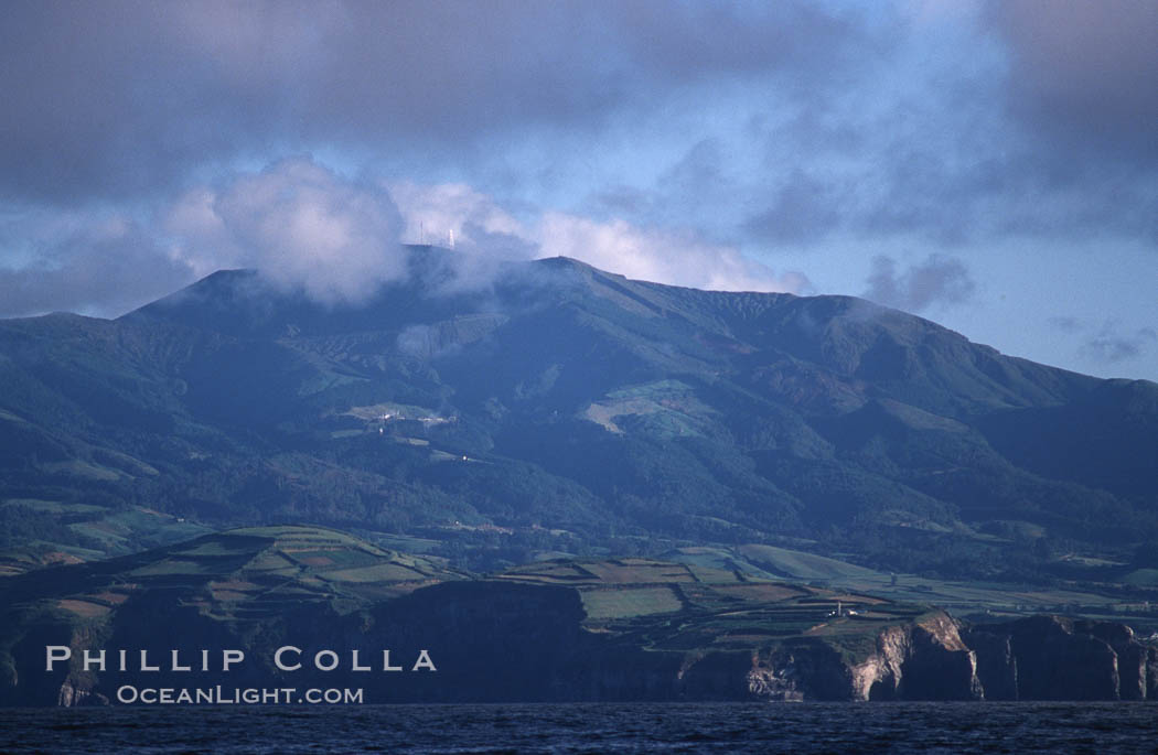 Coastline on Sao Miguel Island. Azores, Portugal, natural history stock photograph, photo id 05476