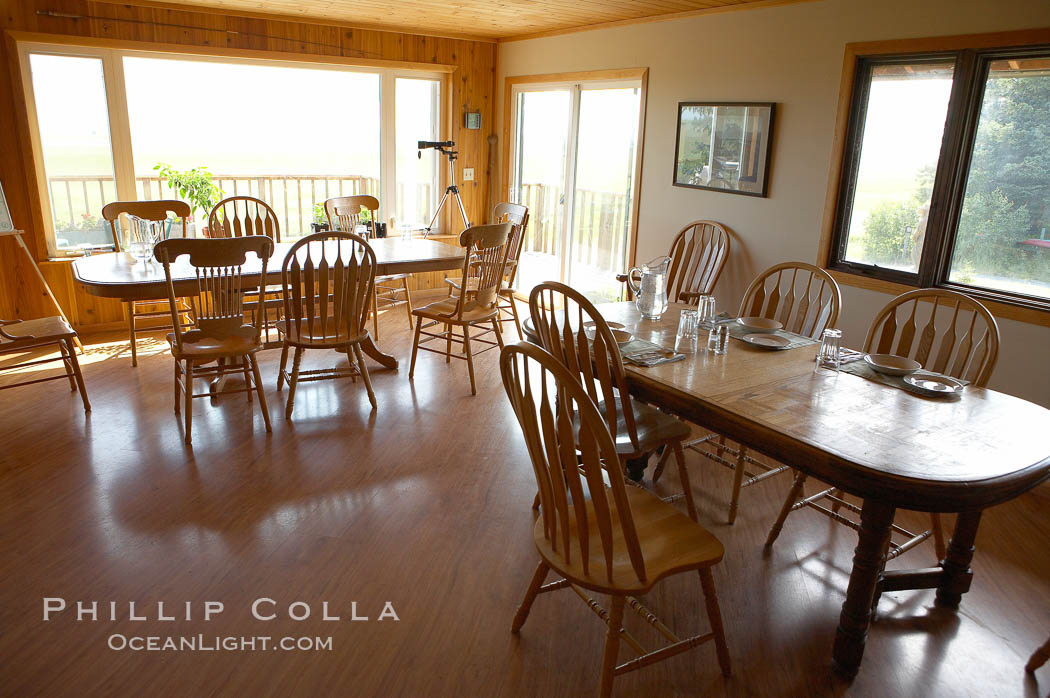 Dining room, Silver Salmon Creek Lodge. Lake Clark National Park, Alaska, USA, natural history stock photograph, photo id 19069