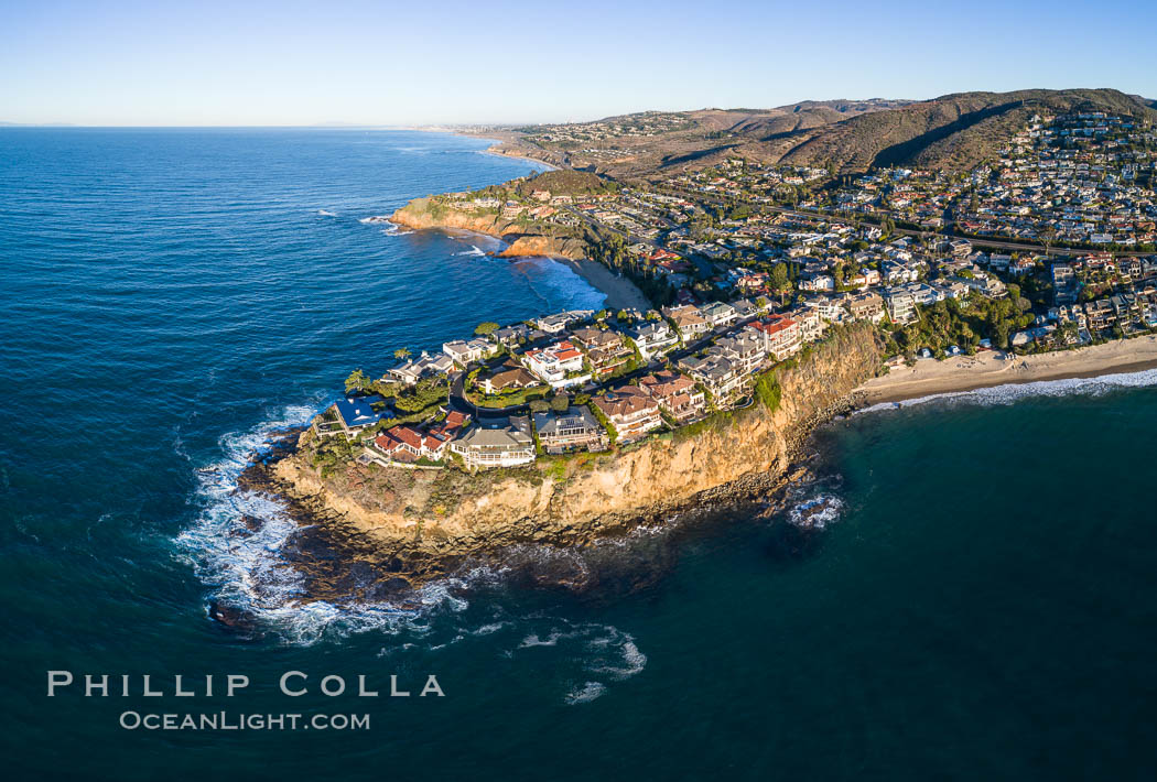 Emerald Point Laguna Beach aerial photo., natural history stock photograph, photo id 37966