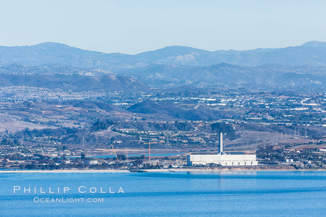 Encina Power Station, a large natural gas and oil-fueled electricity generating plant in Carlsbad, California, aerial photo. USA, natural history stock photograph, photo id 29078