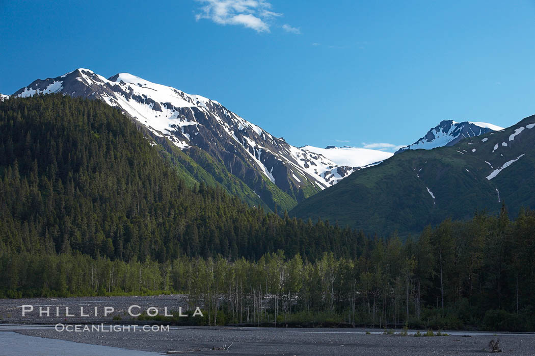  Exit Glacier, Kenai Fjords National Park, Alaska, USA, natural history stock photograph, photo id 19268