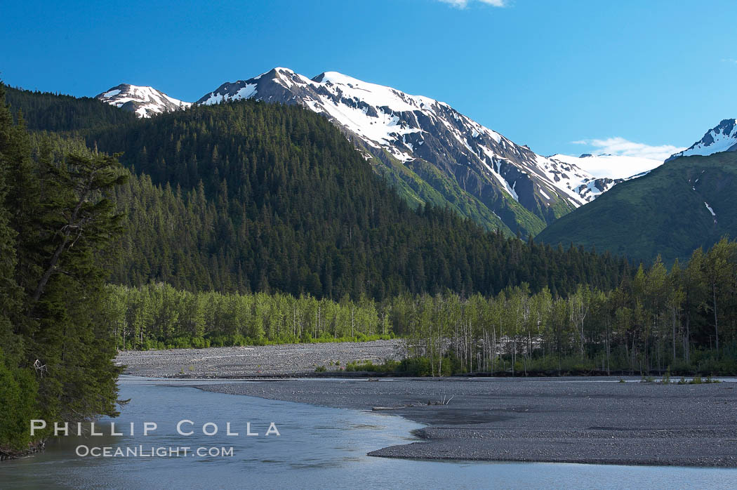  Exit Glacier, Kenai Fjords National Park, Alaska, USA, natural history stock photograph, photo id 19267