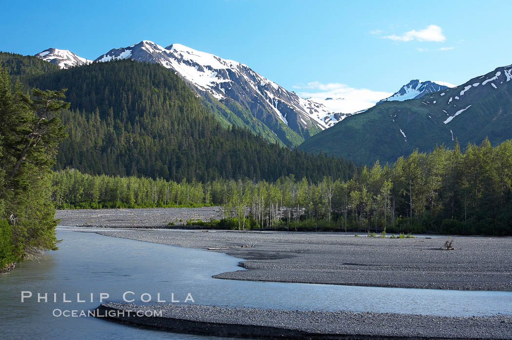  Exit Glacier, Kenai Fjords National Park, Alaska, USA, natural history stock photograph, photo id 19265