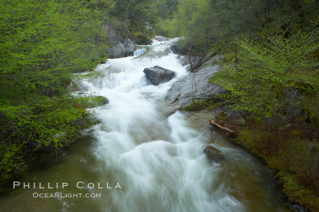 The Falls at Bass Lake in the western Sierra. California, USA, natural history stock photograph, photo id 12655