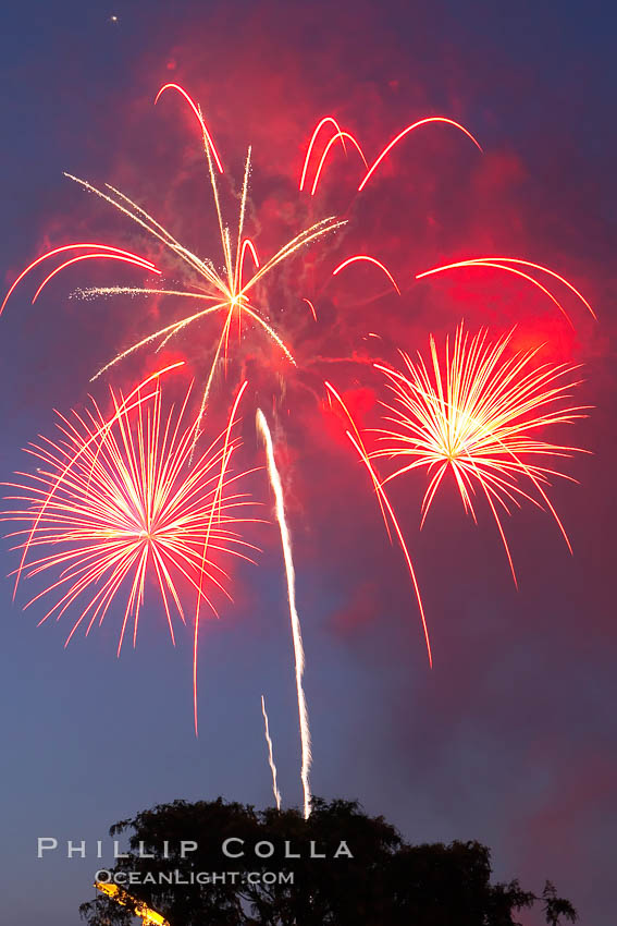 Fireworks, Legoland. Carlsbad, California, USA, natural history stock photograph, photo id 16220