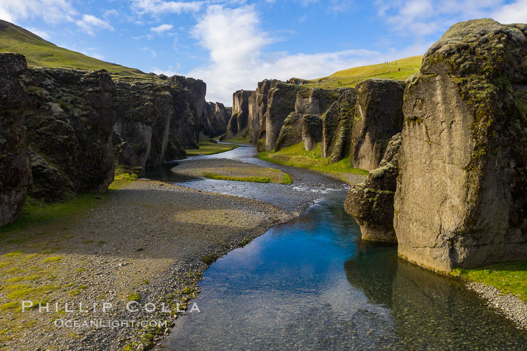 Fjarrgljfur cayon in Iceland, a Game of Thrones place., natural history stock photograph, photo id 35731