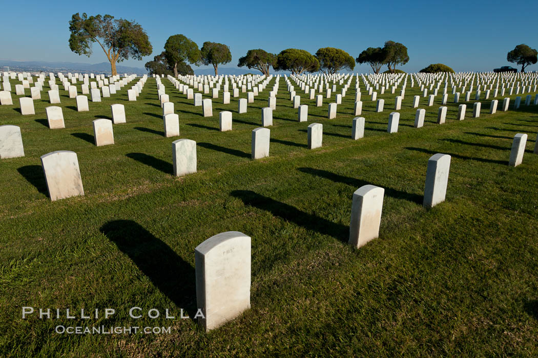 Fort Rosecrans National Cemetery. San Diego, California, USA, natural history stock photograph, photo id 26578