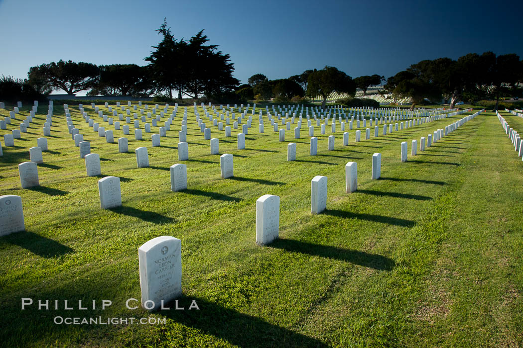 Fort Rosecrans National Cemetery. San Diego, California, USA, natural history stock photograph, photo id 26579