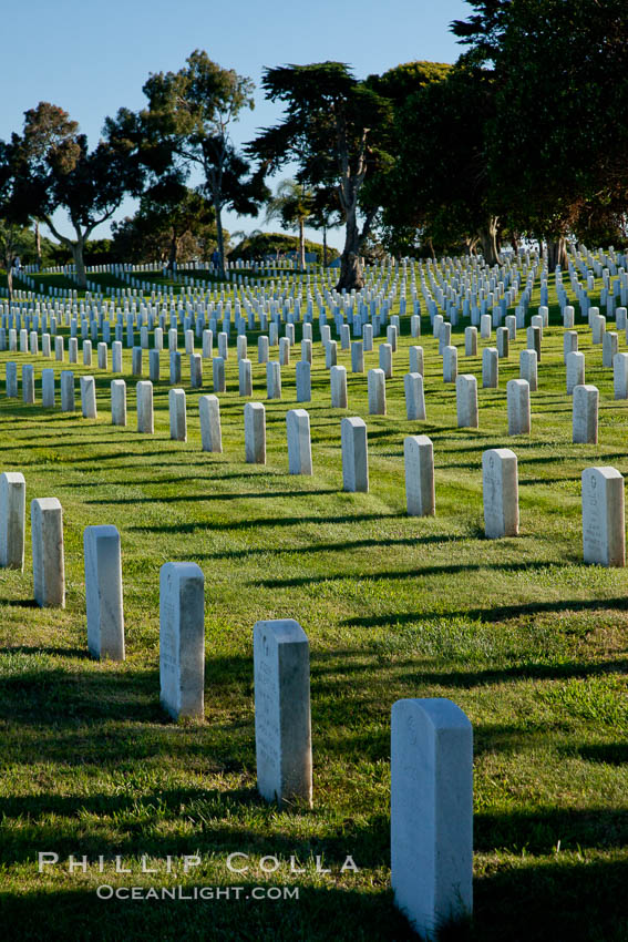 Fort Rosecrans National Cemetery. San Diego, California, USA, natural history stock photograph, photo id 26595