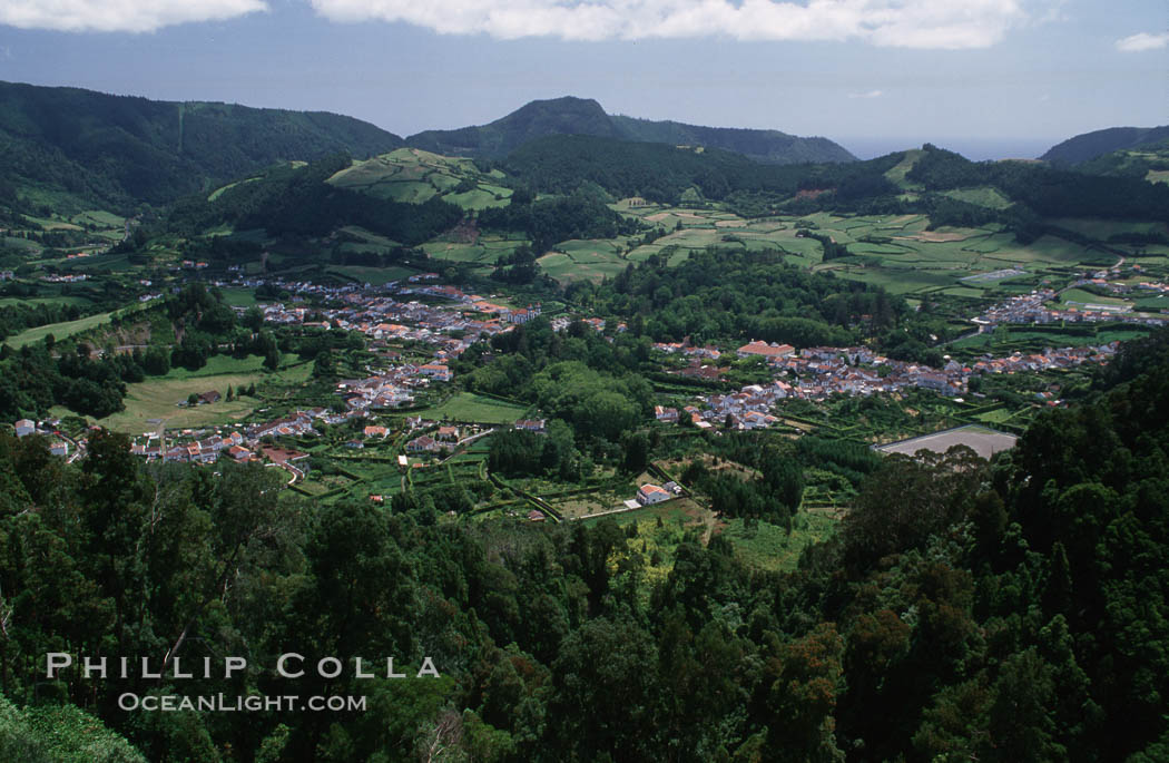 Furnas, a small town on Sao Miguel Island. Azores, Portugal, natural history stock photograph, photo id 05479
