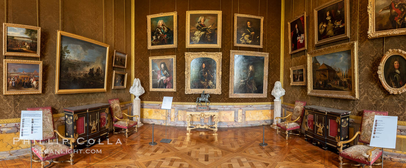 Gallery in the Chateau de Versailles, Paris. France, natural history stock photograph, photo id 35672