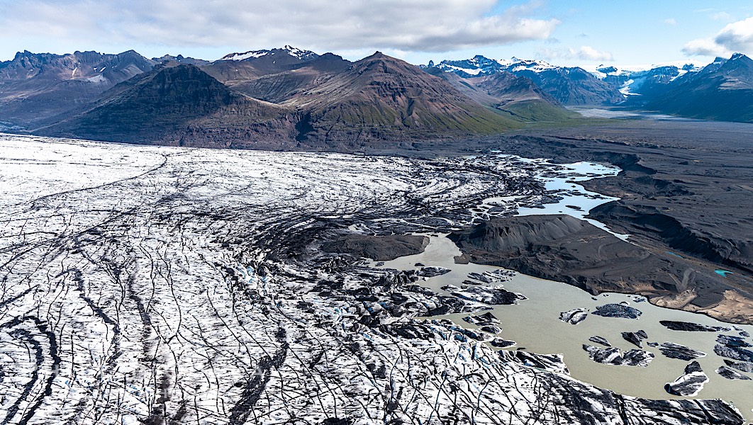 Glacier, Skaftafell / Vatnajokull National Park, Southern Iceland., natural history stock photograph, photo id 35798