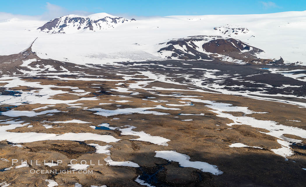 Glaciers, Snow and Highland Terrain, Southern Iceland., natural history stock photograph, photo id 35796