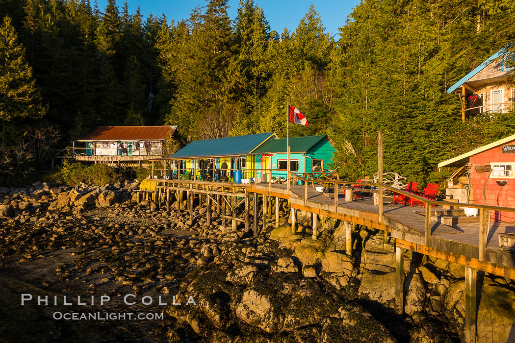 God's Pocket Resort, Hurst Island, God's Pocket Provincial Park, Vancouver Island, British Columbia, Canada., natural history stock photograph, photo id 34495