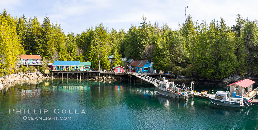 Gods Pocket Dive Resort, Hurst Island. British Columbia, Canada, natural history stock photograph, photo id 35410
