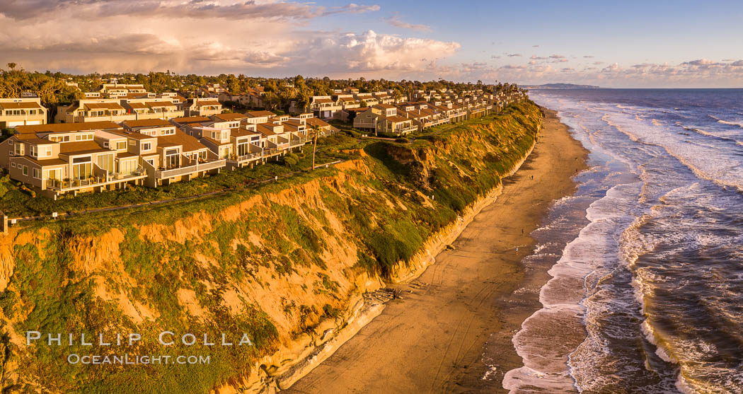 Grandview Beach, Aerial Photo, Encinitas and Carlsbad. California, USA, natural history stock photograph, photo id 38004